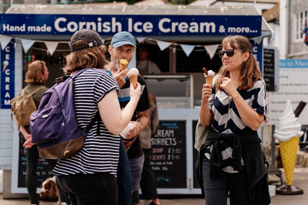 eating-ice-cream-in-cornwall