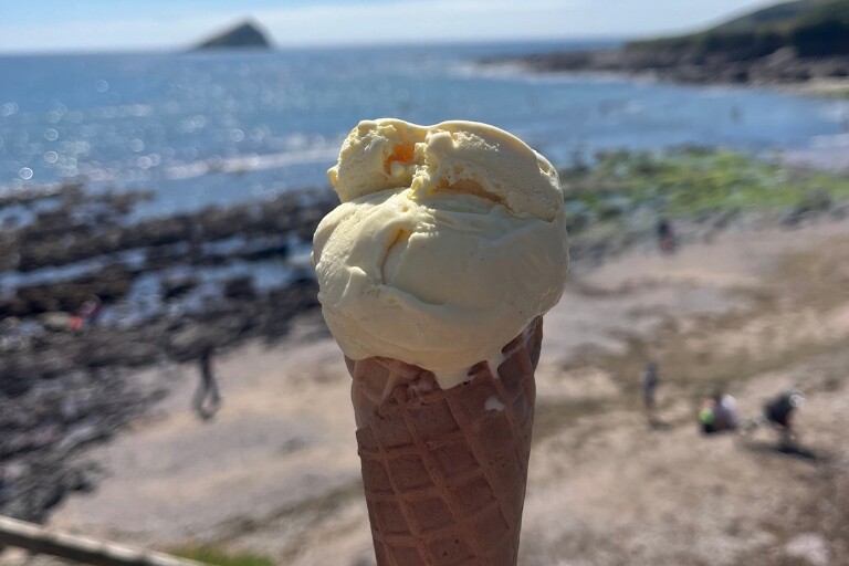 ice cream by the sea