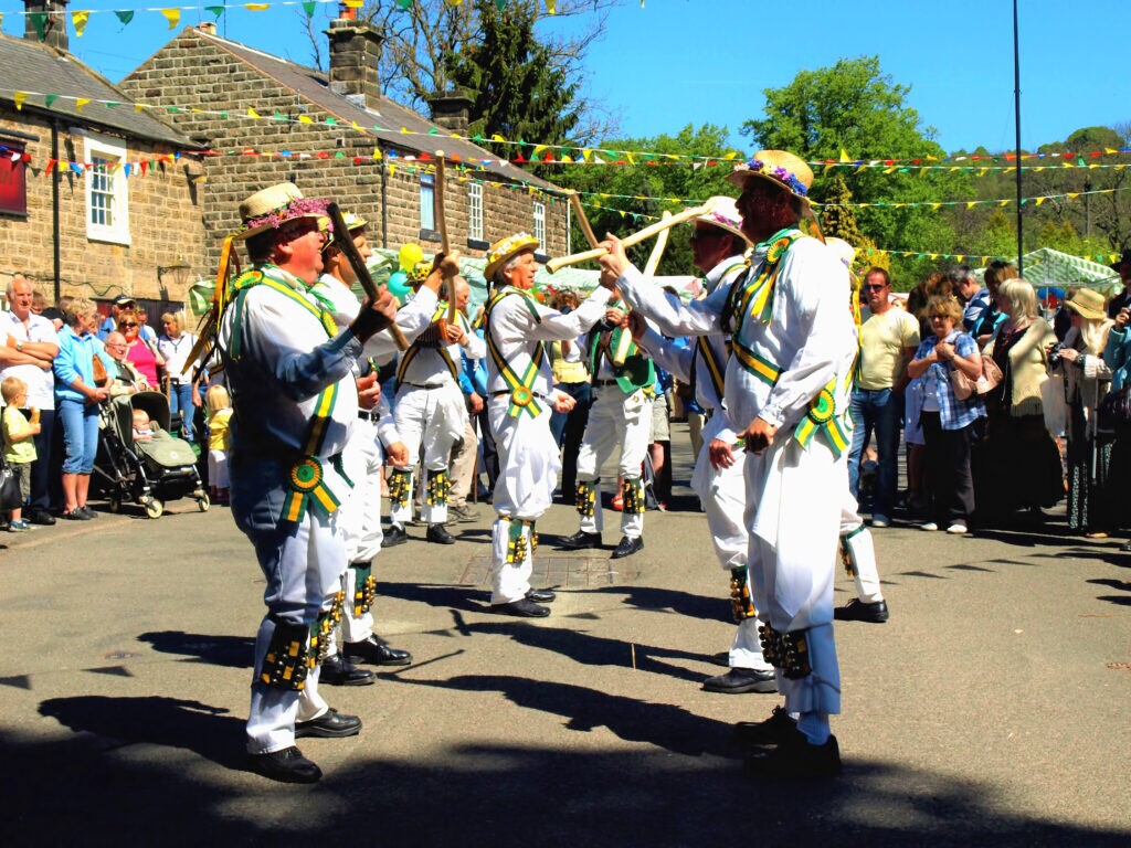 Morris dancers, english fete