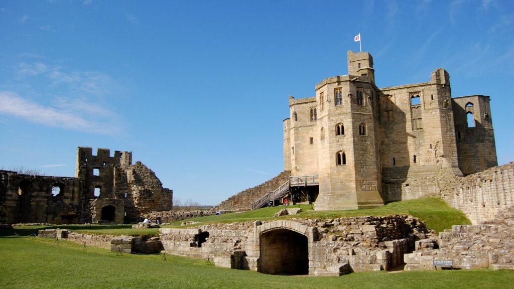 Warkworth Castle in Northumberland