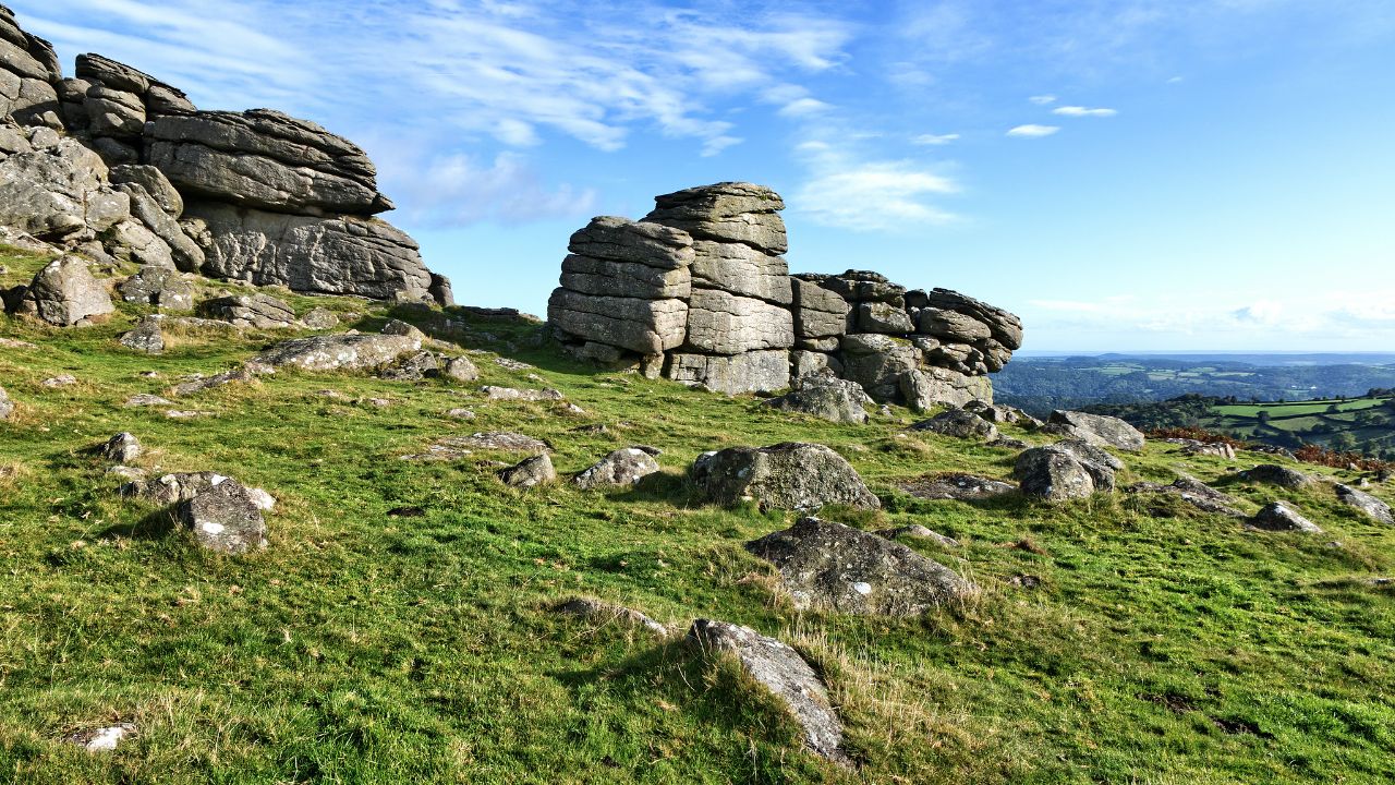 Hound Tor in Dartmoor National Park