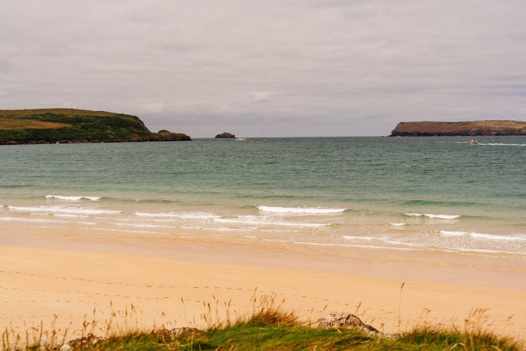Beach with waves breaking