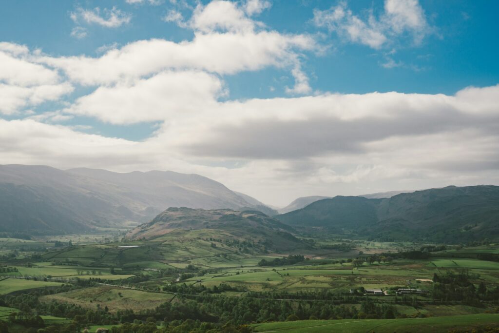 Cloudy skies over the Lake District