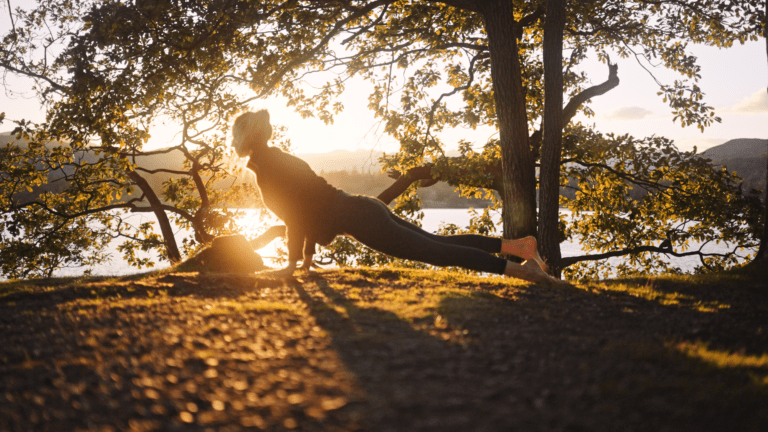 sunrise yoga in the lake district