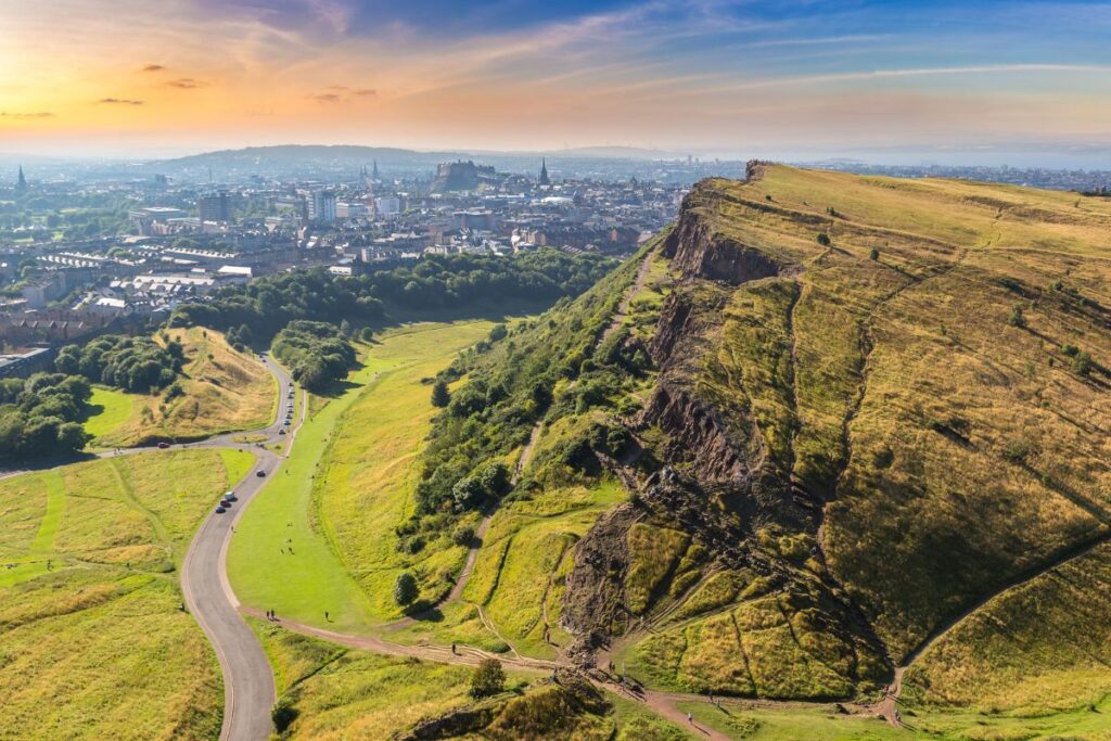 View of Edinburgh and Arthur's Seat