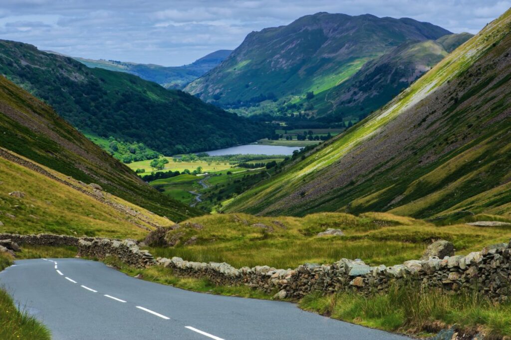 Kirkstone Pass looking toward Brothers Water, Lake District