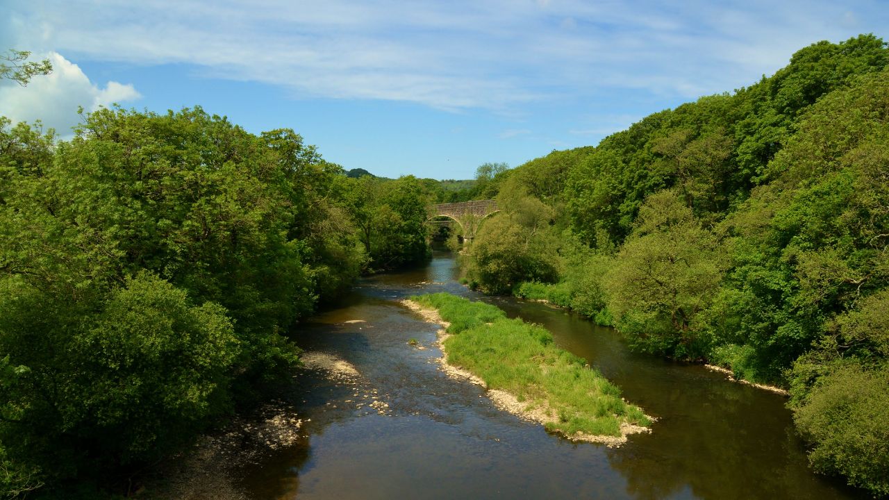 Bridges over the River Torridge on the Tarka Trail, Devon