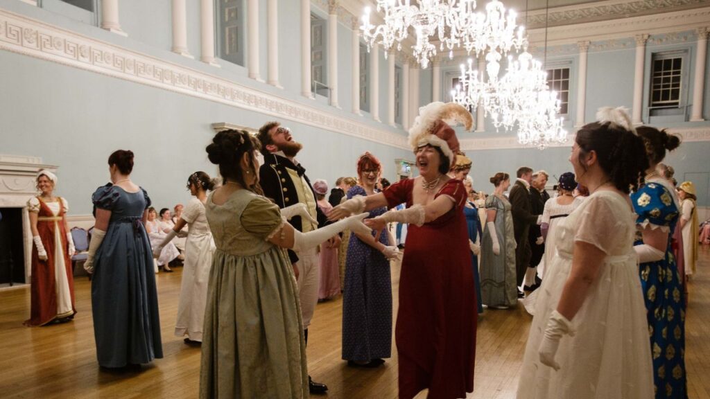 Characters from Jane Austen novels dancing